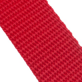 50m Tassenband / Parachuteband - Polypropyleen - 20mm - Rood