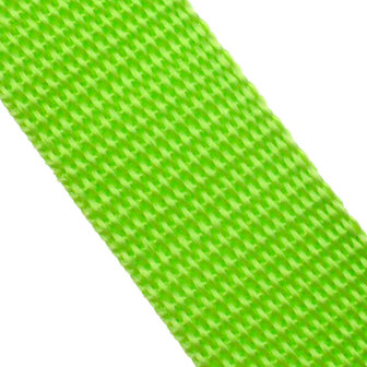 50m Tassenband / Parachuteband - Polypropyleen - 20mm - Limegroen