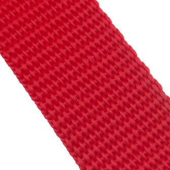 50m - Polypropylene (PP) webbing - 25mm - red