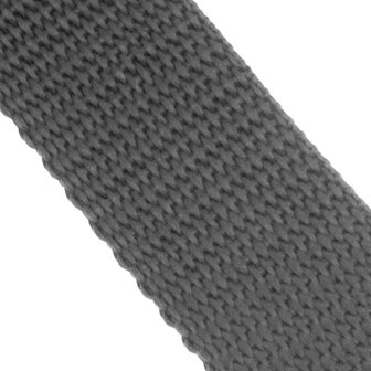 50m - Polypropylene (PP) webbing - 25mm - charcoal grey