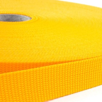 50m - Polypropylene (PP) webbing - 25mm - yellow