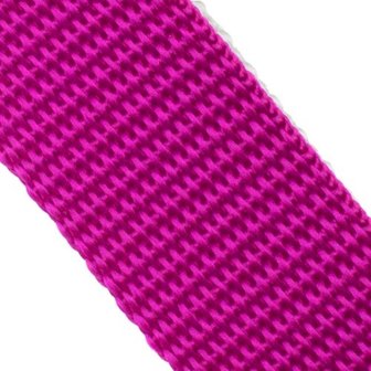 50m Tassenband / Parachuteband - Polypropyleen - 25mm - Fuchsia