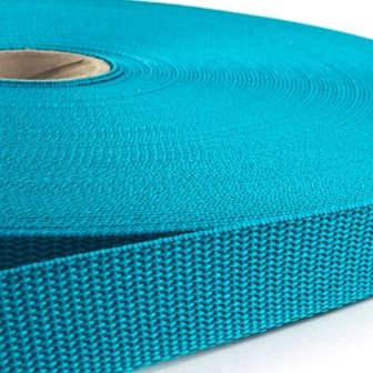 50m - Polypropylene (PP) webbing - 25mm - turquoise