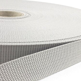 50m - Polypropylene (PP) webbing - 25mm - grey