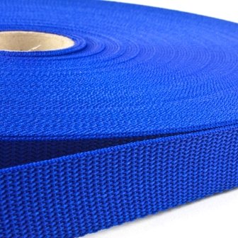 50m - Polypropylene (PP) webbing - 25mm - royal blue