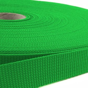 50m Tassenband / Parachuteband - Polypropyleen - 30mm - Groen