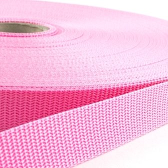 50m - Polypropylene (PP) webbing - 40mm - pink