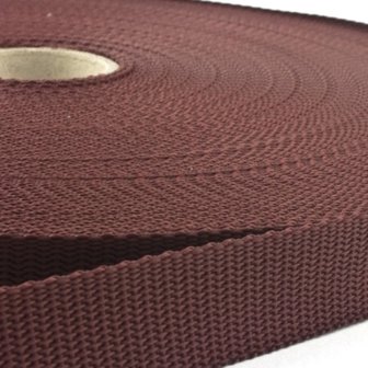 50m - Polypropylene (PP) webbing - 40mm - brown