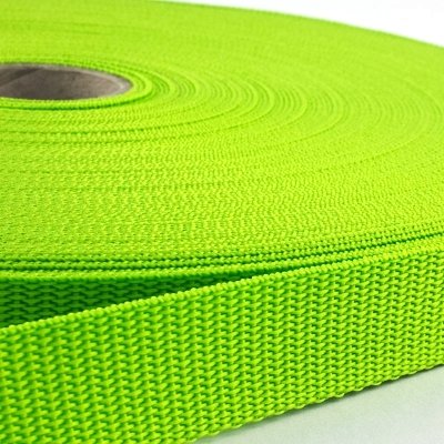 50m Tassenband / Parachuteband - Polypropyleen - 20mm - Limegroen