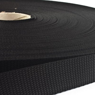 50m - Polypropylene (PP) webbing - 25mm - black