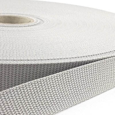 50m - Polypropylene (PP) webbing - 25mm - grey