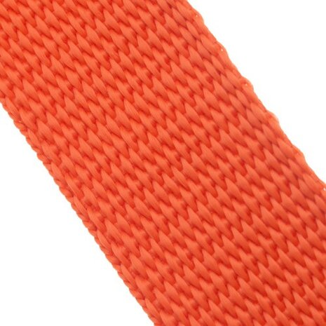 50m Tassenband / Parachuteband - Polypropyleen - 25mm - Oranje