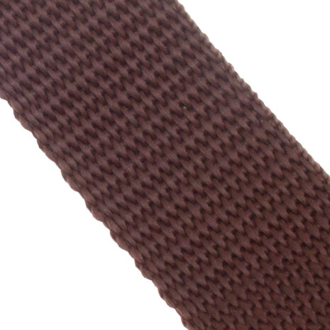 50m - Polypropylene (PP) webbing - 25mm - brown