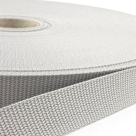 50m - Polypropylene (PP) webbing - 40mm - grey